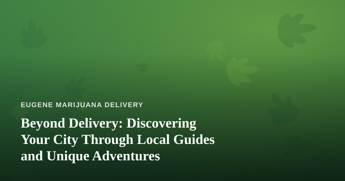 Beyond Delivery: Discovering Your City Through Local Guides and Unique Adventures